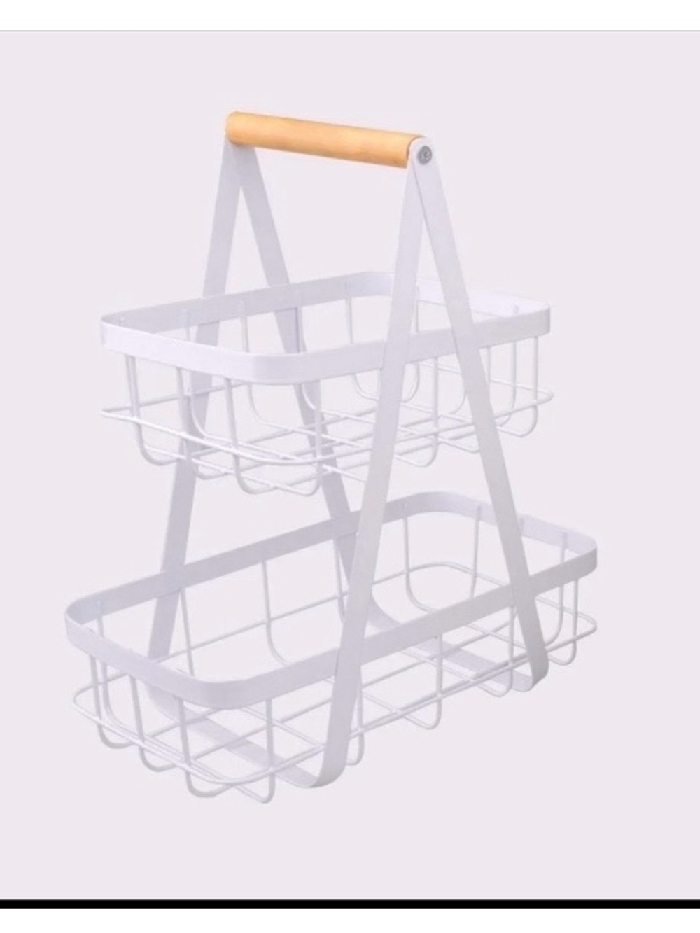 Target Bullseye White Basket Tiered Tray